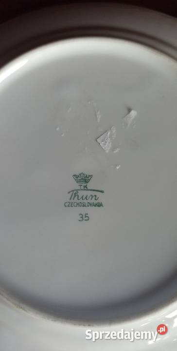 Talerzyk deserowy T K Thun Czechoslovakia pomorskie Gdańsk