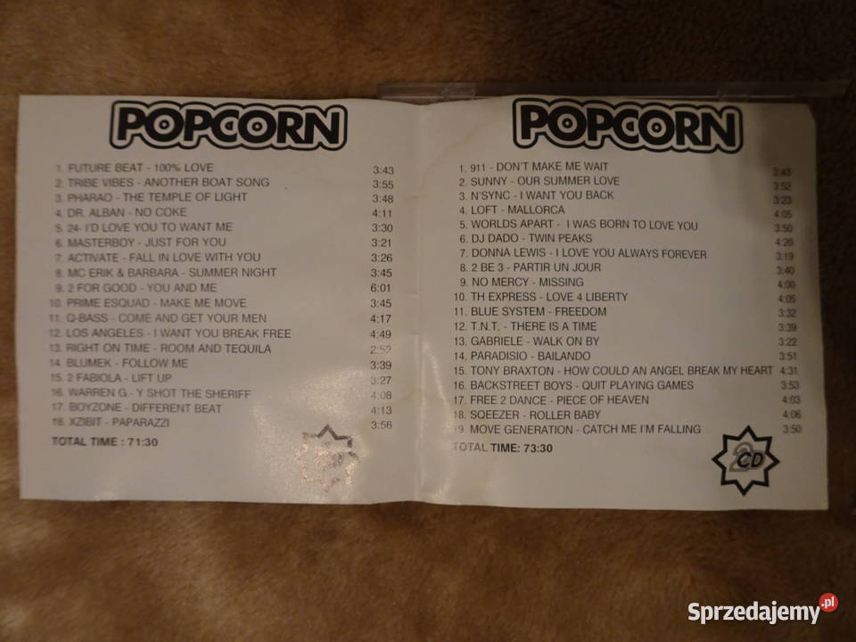 Płyty CD Popcorn lata 90te 2 płyty Warszawa
