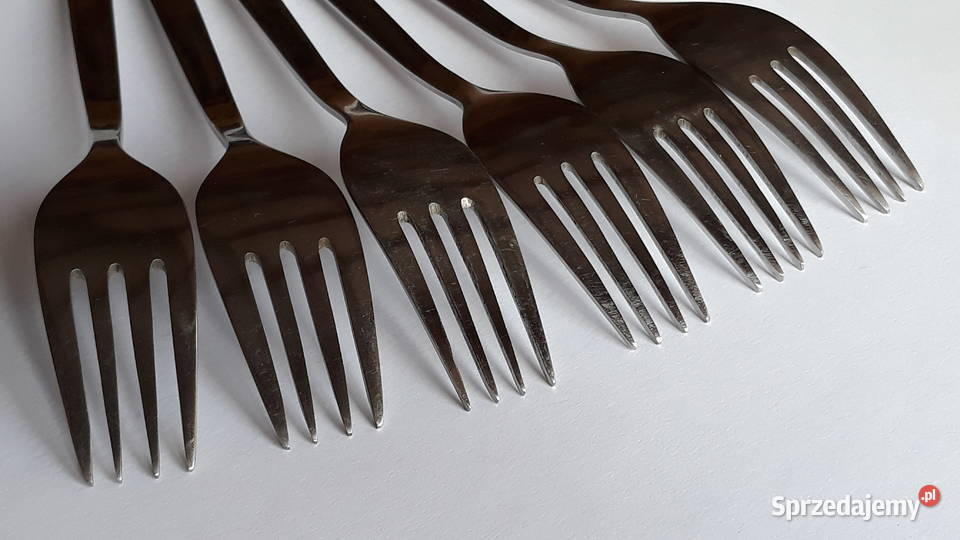 Widelce obiadowe 1 RÓŻE Gerlach sztućce PRL