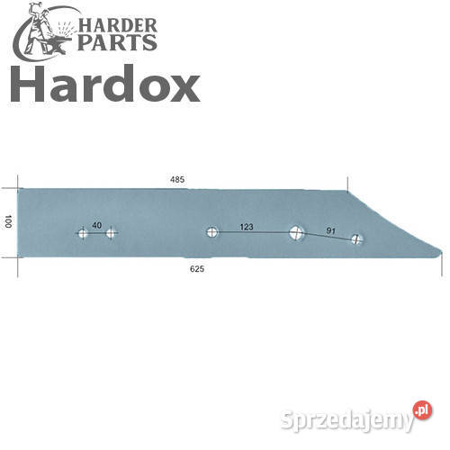 Płoza długa HARDOX L1093Ld części do pługa Suwałki