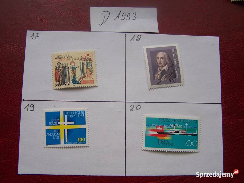 Niemcy 1993 MNH Znaczki z roczników WYBIERAJ Tychy