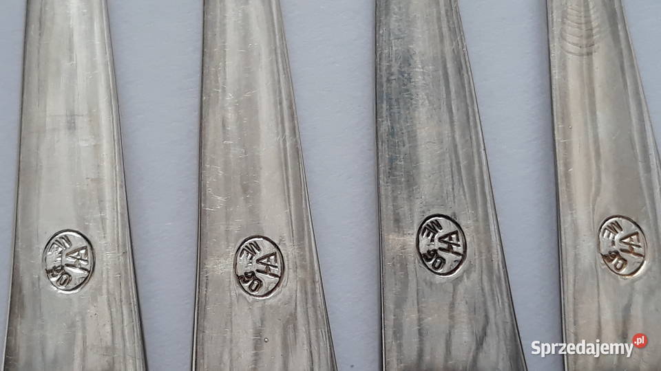 Posrebrzany widelec serwingowy do wędlin mięs Dąbrowa Górnicza