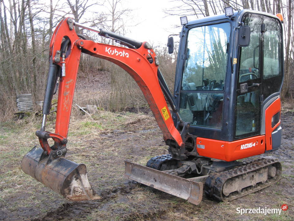 Minikoparka Kubota KX 0164 z 2015 r 0184 0194 pomorskie Kołczygłowy