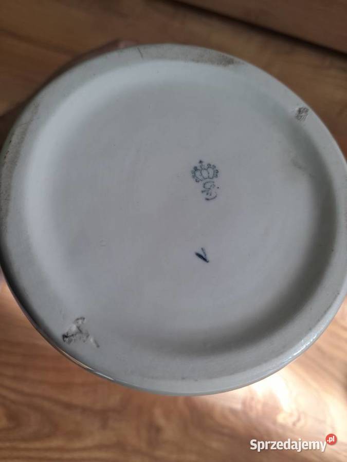 Stary kolekcjonerski kufel Sitzendorfok 100 lubuskie Kostrzyn nad Odrą