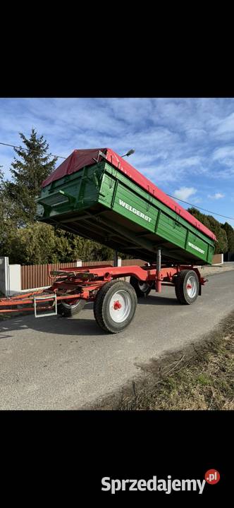Przyczepa Welger plandeka 3 strony wywrot dwa wielkopolskie Rychwał