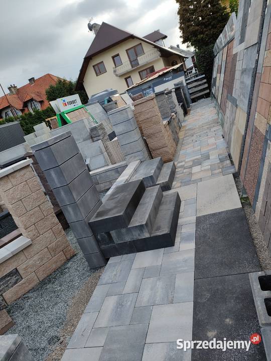 Obrzeża obrzeże ZYGZAK palisady Kostka brukowa Myślenice