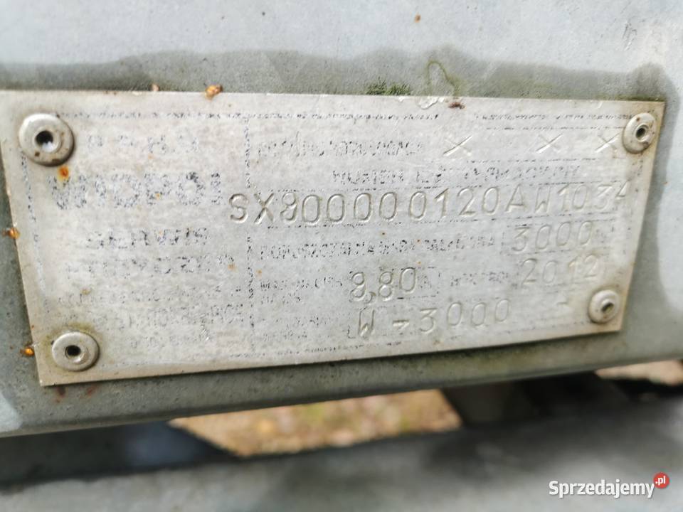 Laweta WIDPOL obrotnica na dwa auta Koziegłowy