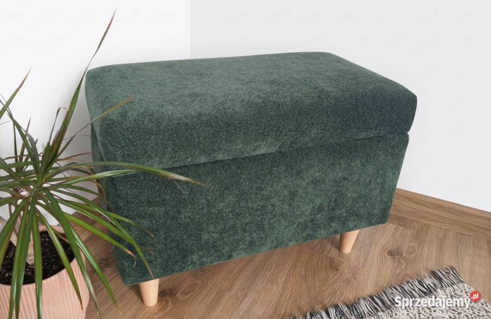 Pufa otwierana 60x30 podnóżek z pojemnikiem boho Stronie