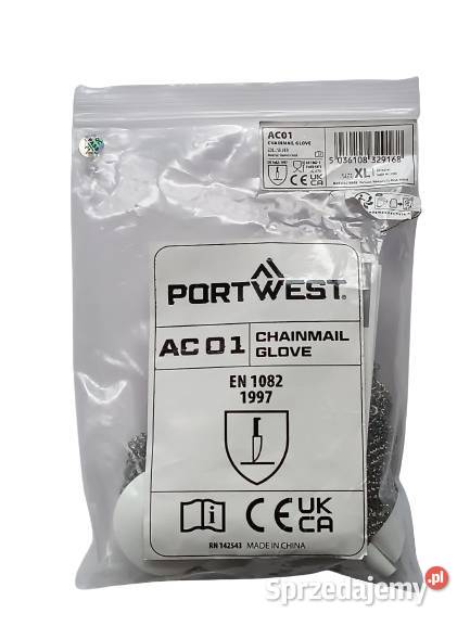 Rękawica ze stali nierdzewnej PortWest AC01 XL