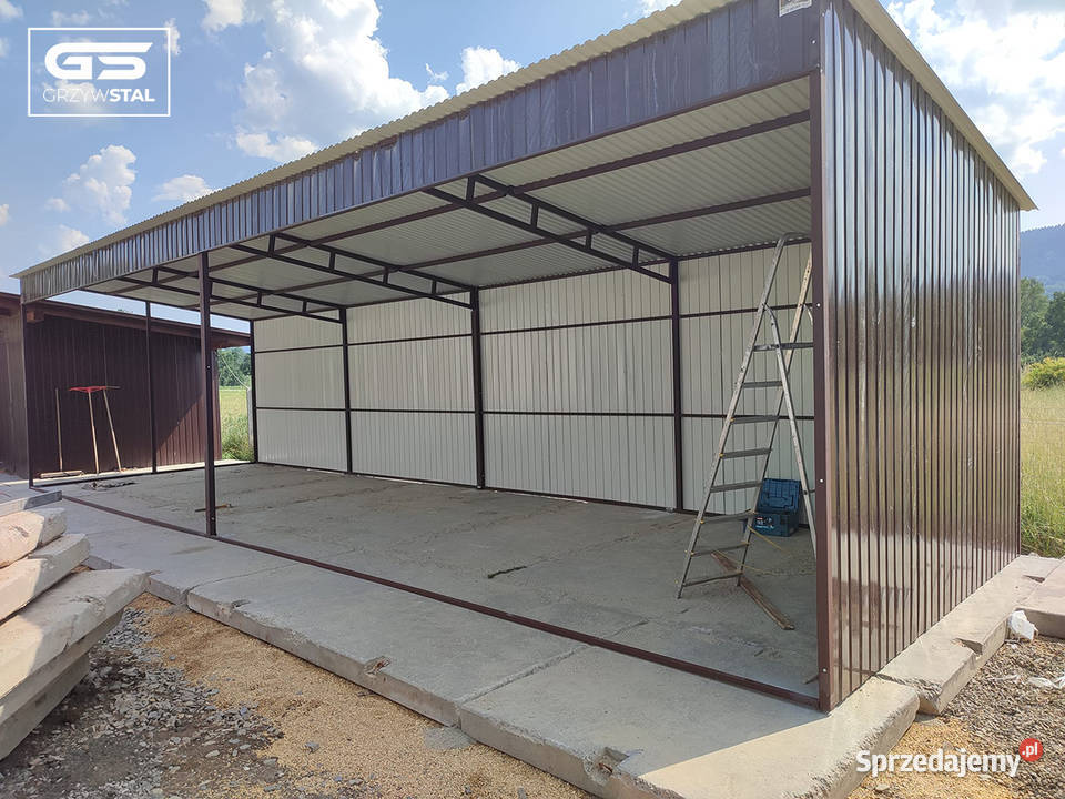 Garaż Blaszany Wiata o wymiarach 10x6m OTWARTA Miechów