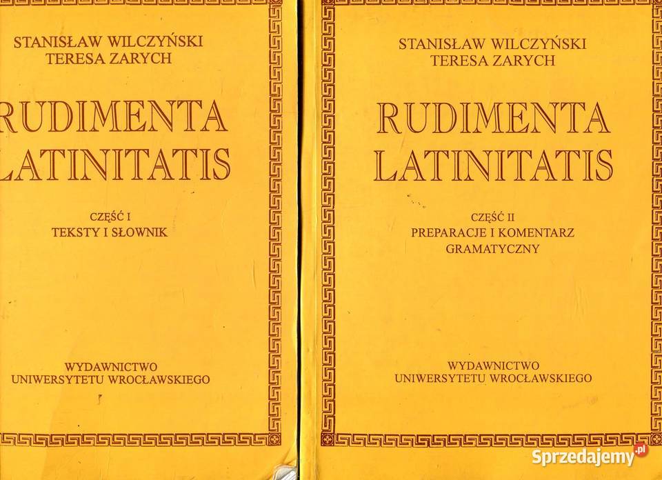 Rudimenta Latinitatis cz12 Wilczyński Zarych miękka Książki i Podręczniki Szczecin