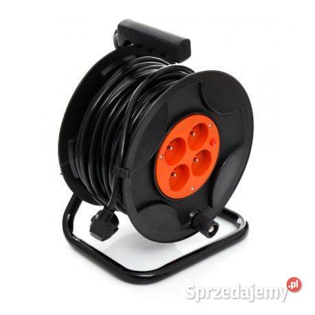 PRZEDŁUŻACZ BĘBNOWY 50M 3x25 NA BĘBNIE 4 GNIAZDA Ostrołęka