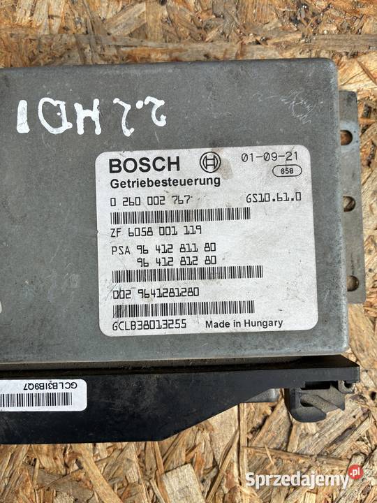 Sterownik Komputer Skrzyni Citroen C5 22HDI Wisznice sprzedam