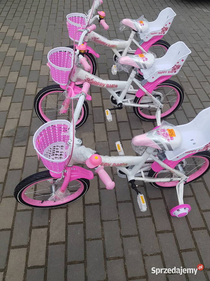 Rower ROWEREK dziecięcy Happy Baby 16 różowy Głogowa