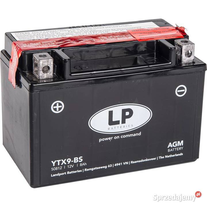 Akumulator motocyklowy Landport YTX9BS 12V 8Ah