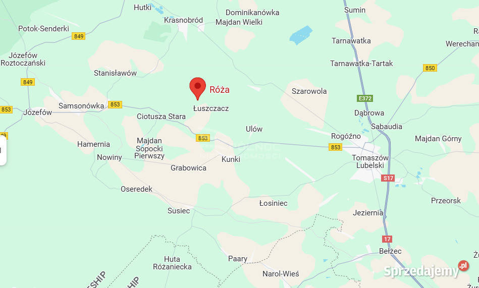 Ucieknij zgiełku działki w Róży gm Susiec