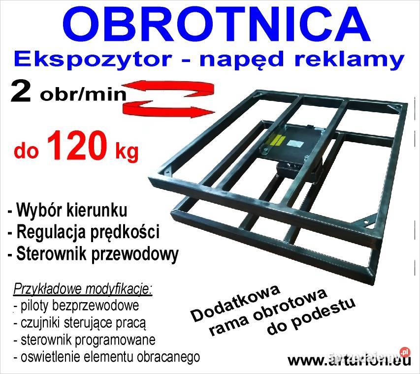 PODEST OBROTOWY Obrotnica napęd reklamy do 120 1 Sklep Warszawa