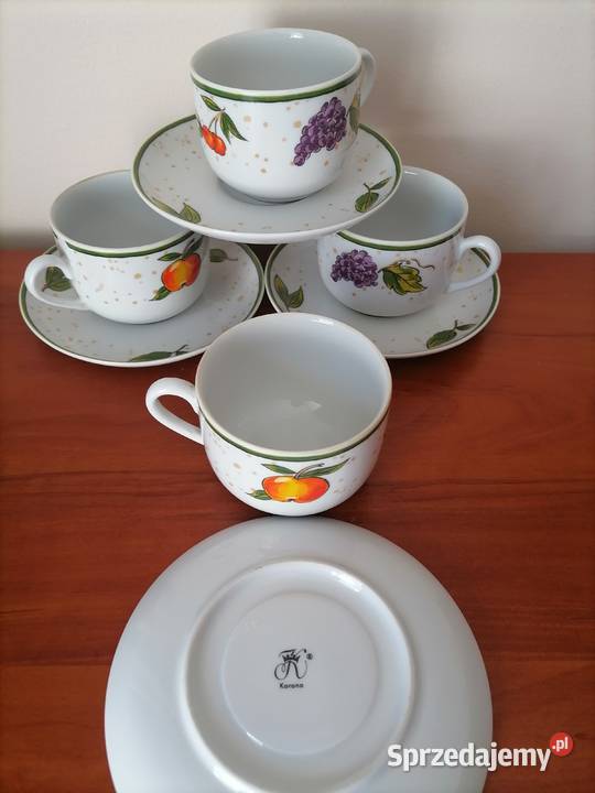 Duety owoce Korona Porcelana i szkło Wałbrzych
