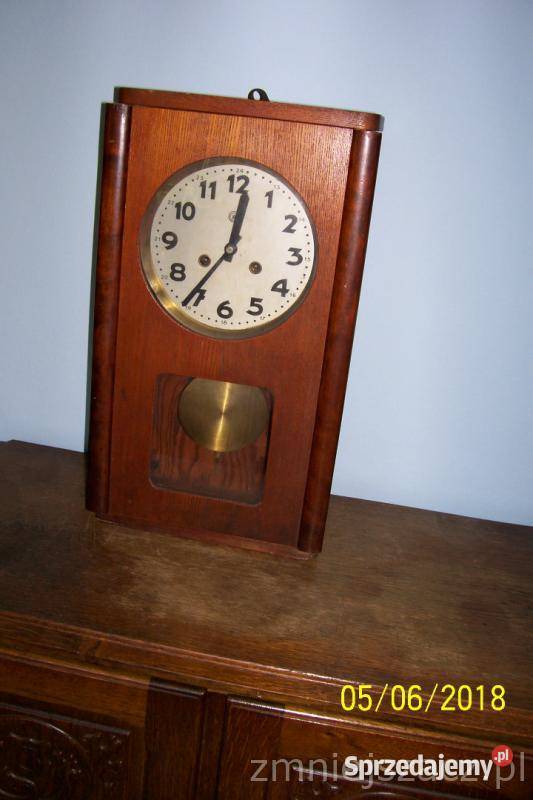 Zegar ścienny drewniany antyk Szczecin