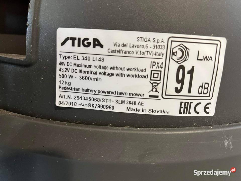 Kosiarka akumulatorowa stiga Nowy Targ