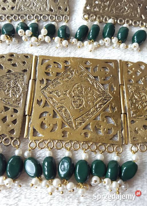 Komplet biżuteri indyjskiej naszyjnik chocker Szczecin