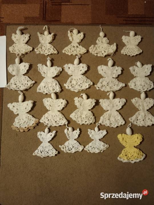 Aniołki z włóczki kordonka ozdoba okazja Wrocław