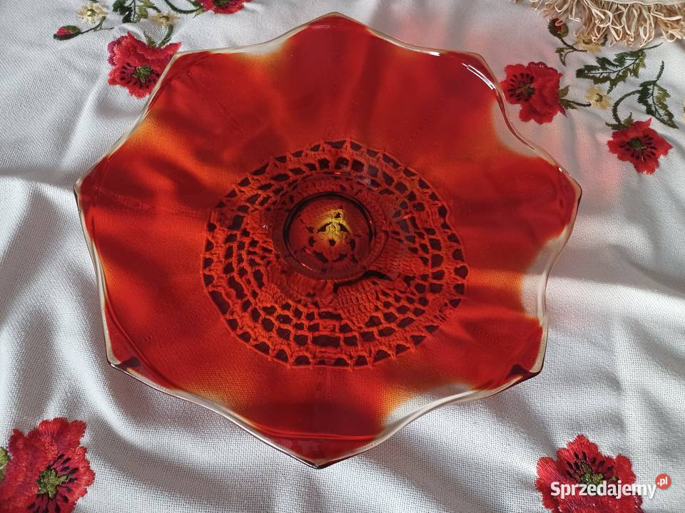 Piękna duża patera talerz