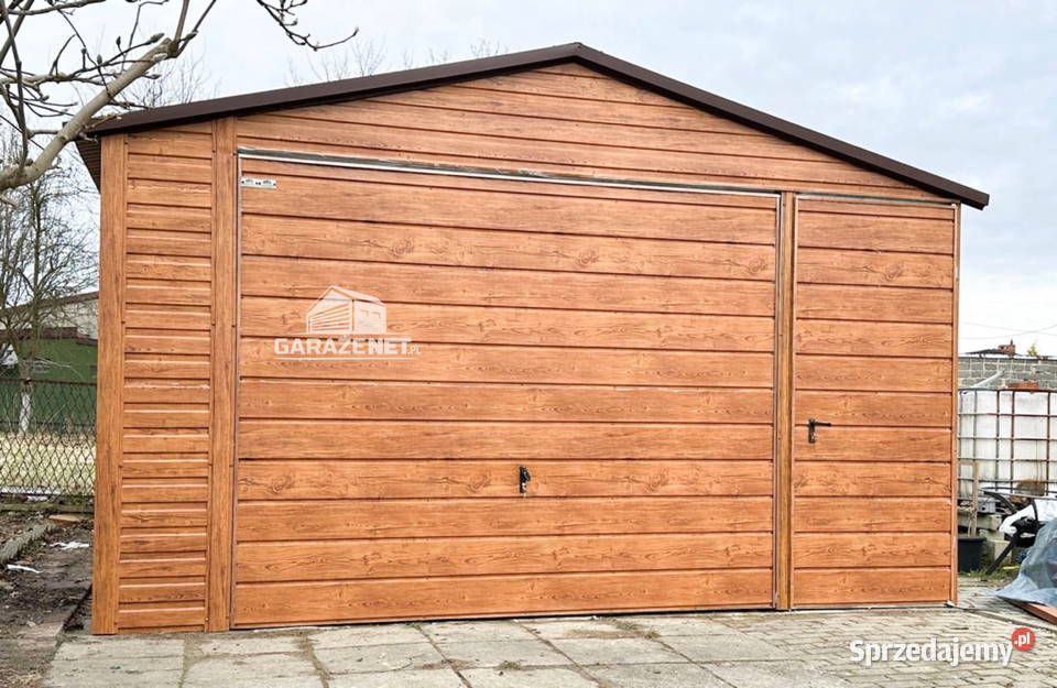 GARAŻ BLASZANY 45x5 m BRAMA UCHYLNA DRZWI małopolskie Łapanów