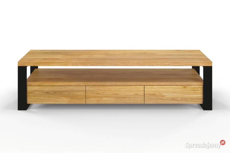 Szafka RTV Loftowa Lity Dąb HERMAN Toruń