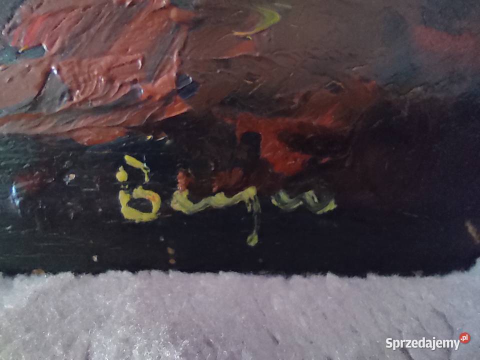 Obraz olejny na płycie Warszawa sprzedam