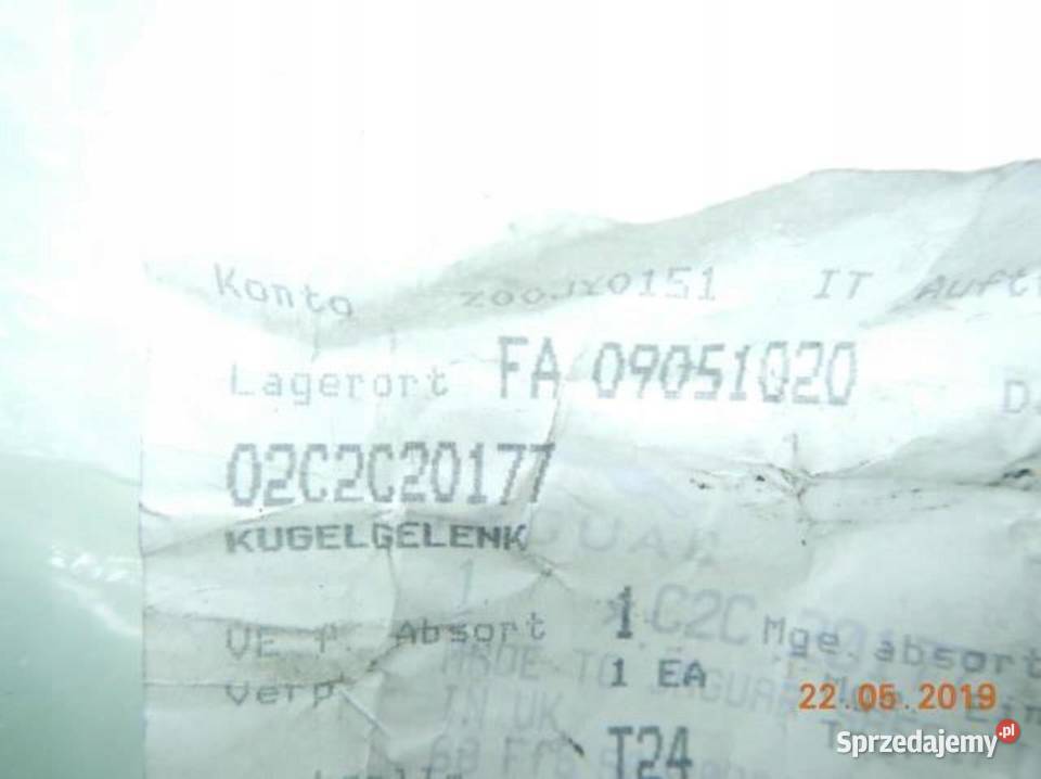 KOŃCÓWKA DRĄŻKA KIEROWNICZEGO LEWY PRZÓD