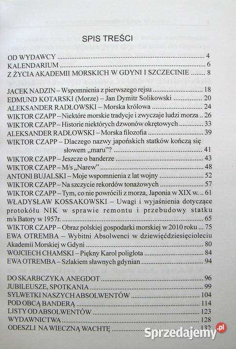 ECHO MORZA Biuletyn 19 Gdynia 2011 sprzedam