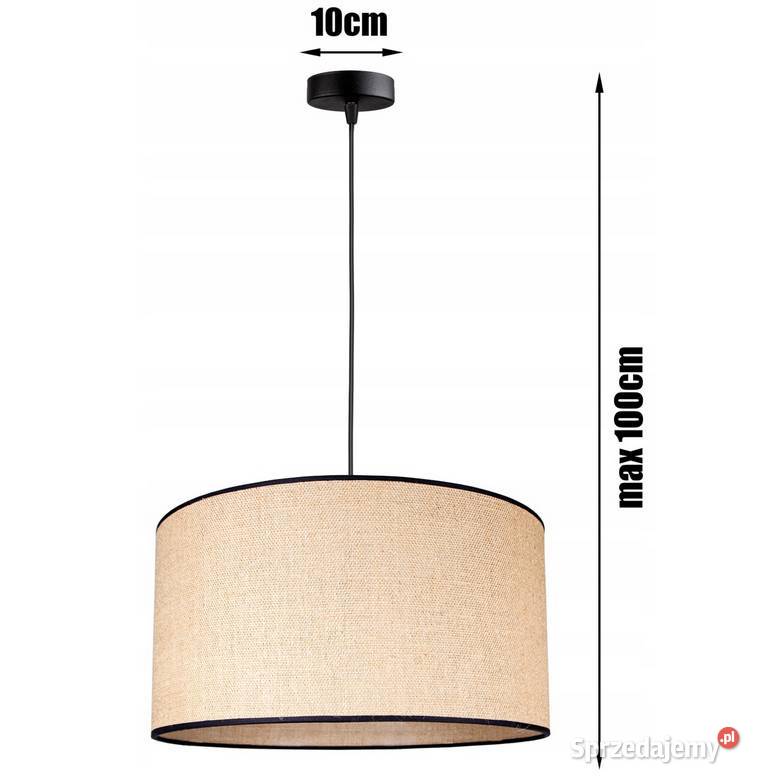 Lampa wisząca BOHO beżowa czarna E27 Choroszcz