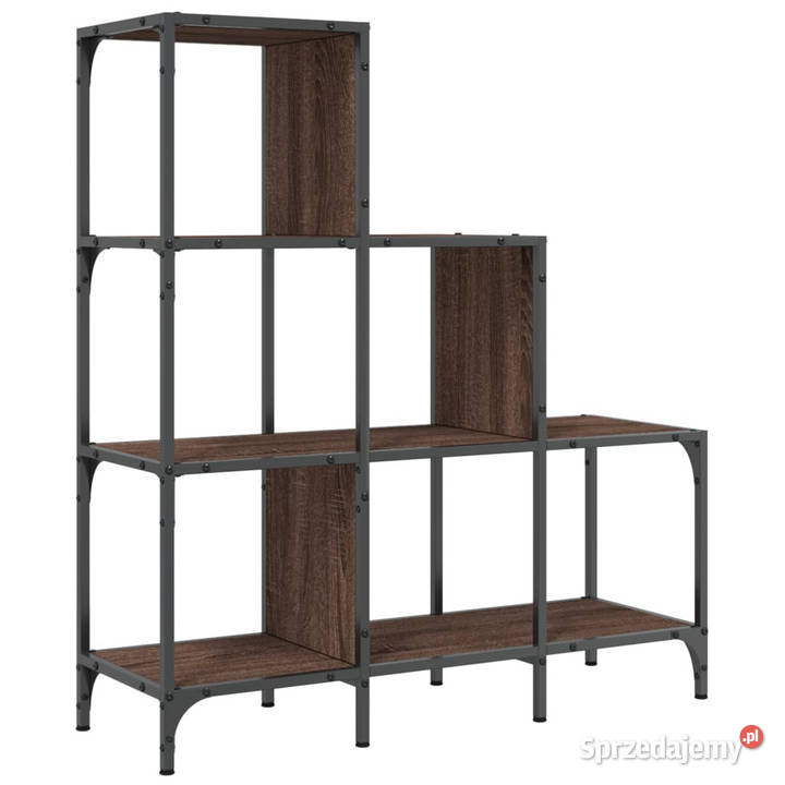 Regał brązowy dąb 92x30x102 materiał mazowieckie