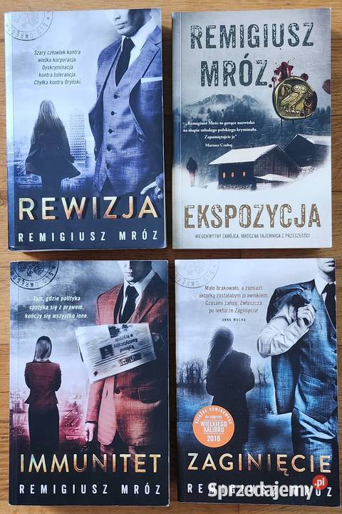 Zestaw 4 książek Remigiusz Mróz Warszawa