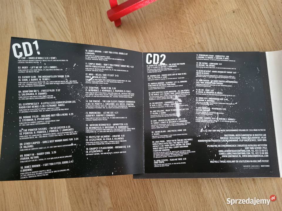Muzyka z reklam 2xCD 36 utworów ponad 130min mazowieckie