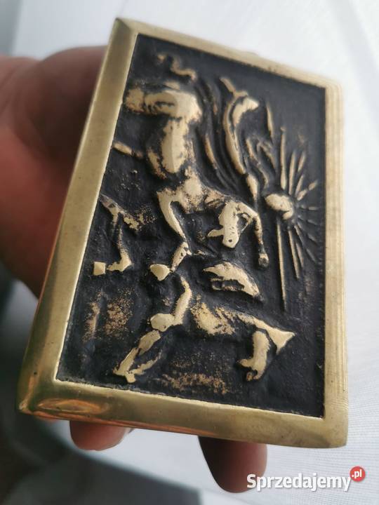 Solidna mosiężna szkatułka 816 g szkatuła na Antyki Rzeszów