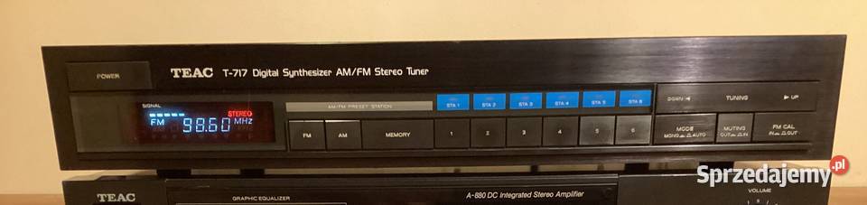 Tuner Radio Odbiornik TEAC T717 SPRAWNY