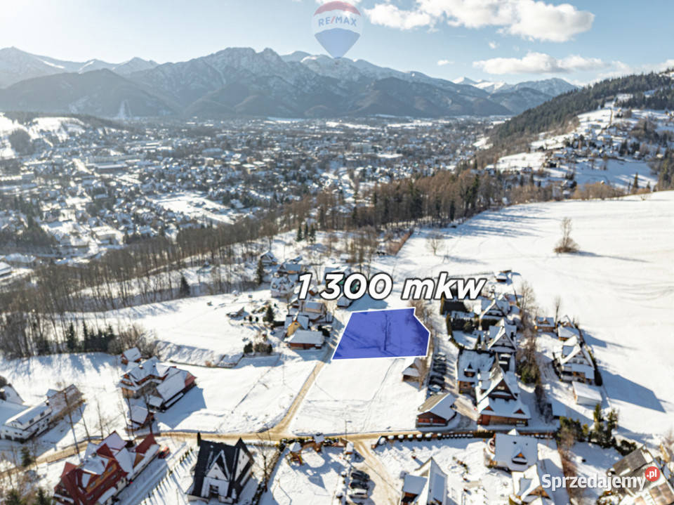 Działka budowlana z drogą Zwijacze Zakopane