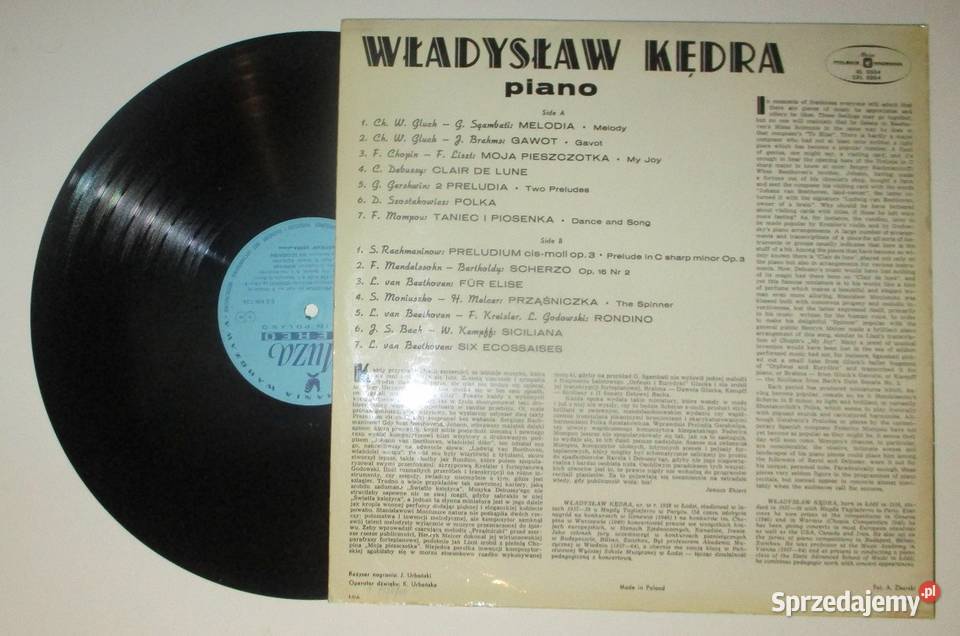 Płyty winyloweMałcużyński Kędra Liszt Chopin Łódź