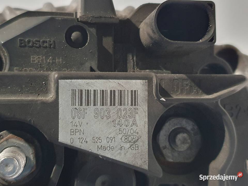 ALTERNATOR VW Golf V Passat B6 19 TDI bosch osobowe Układ elektryczny silnika Chełm