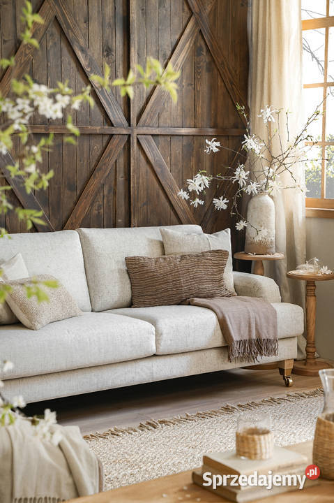 Dwuosobowa sofa rustykalna na kółkach Diana Wrocław sprzedam