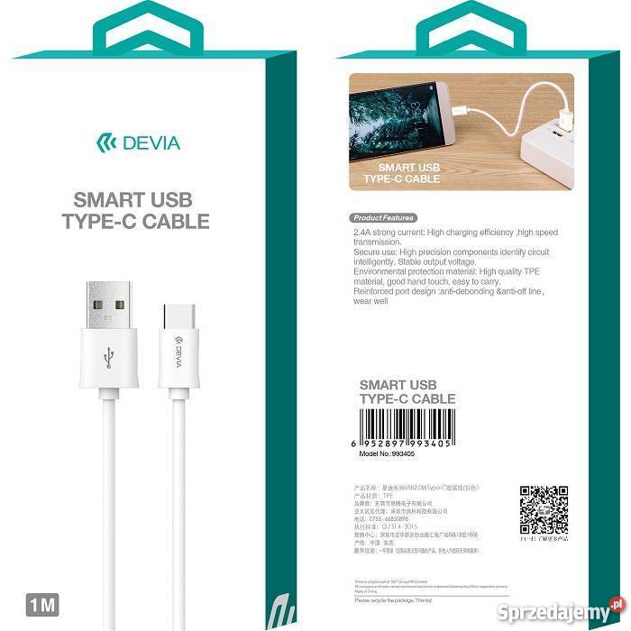 Kabel USB typC typeC 1m przewód do ładowania Siemianowice Śląskie