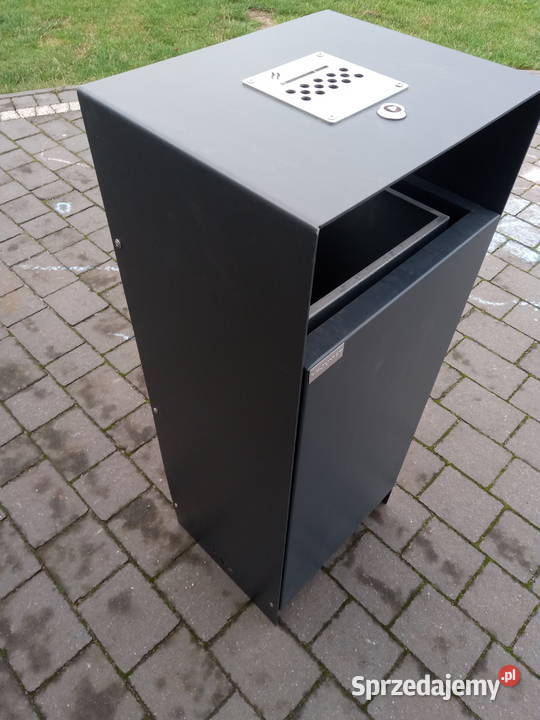 Smietnik metalowy z popielniczką Lubartów