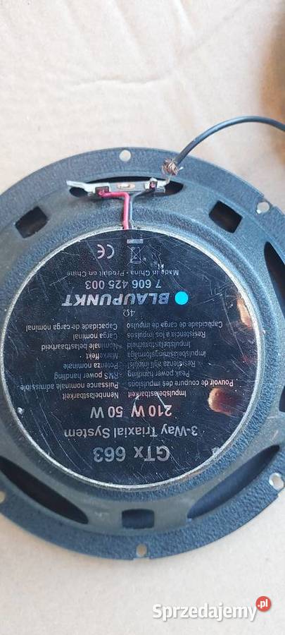 Głośnik Blaupunkt GTX663 3WAY Triaxial system Szczecin sprzedam