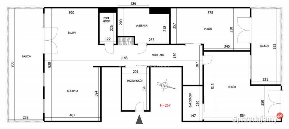 Mieszkanie Kraków Ludwinowska 110m2 3 pokoje