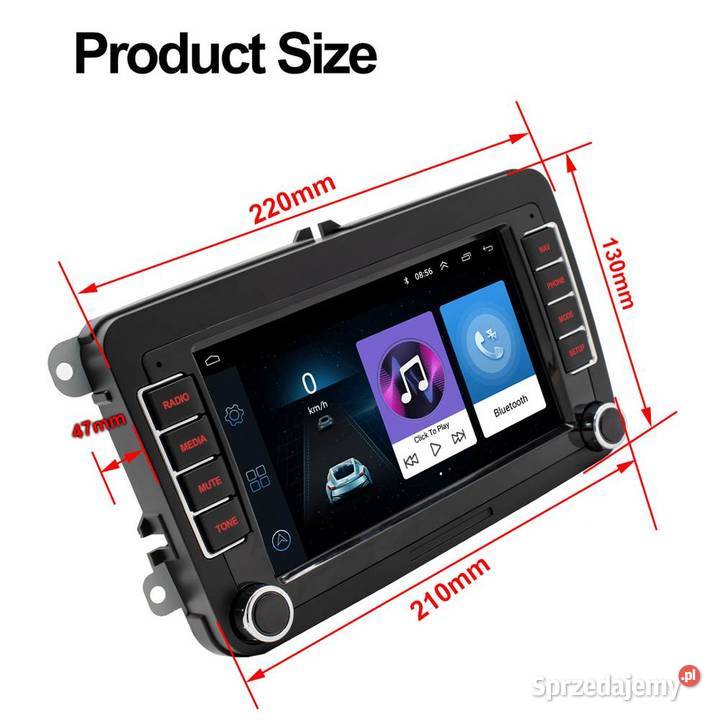 Radio samochodowe 2 DIN Android GPS Bluetooth mazowieckie Siedlce