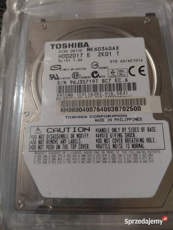 Dysk do laptopa ATA IDE 25 łódzkie Grodzisk