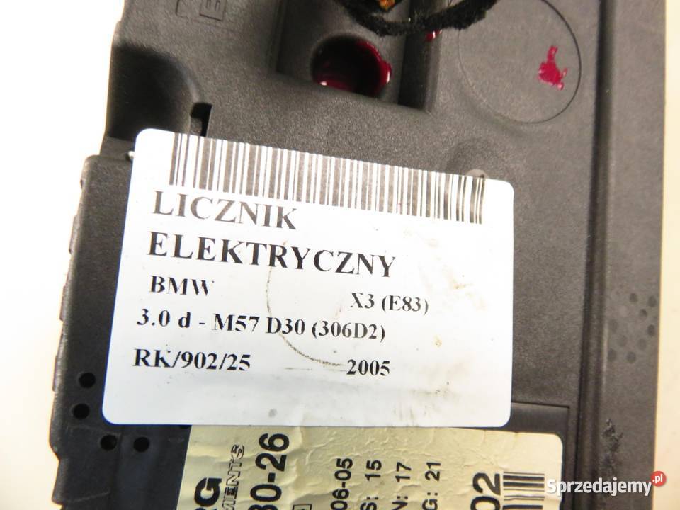 LICZNIK BMW X3 30 d 204 M57 D30 3414373