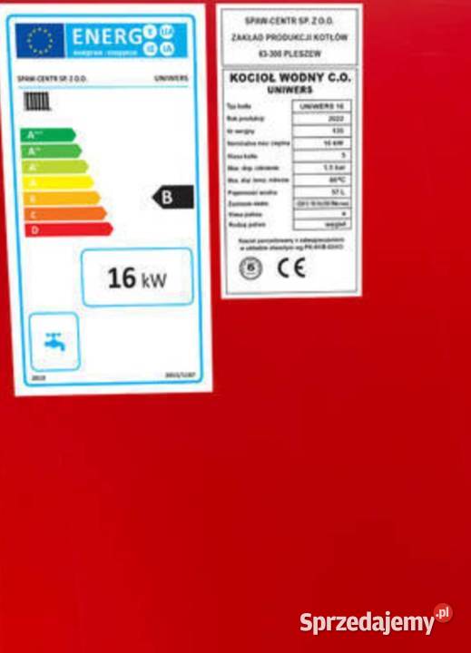 Piec Kocioł 16 kW 140 m2 Dostawa Węgiel Drewno Pleszew